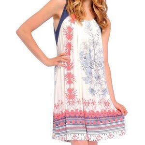 Like New Smash Women's Sail Sundress Oversized Loose XS Floral Pink Blue White